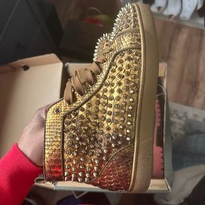 Christian Louboutin python sneakers